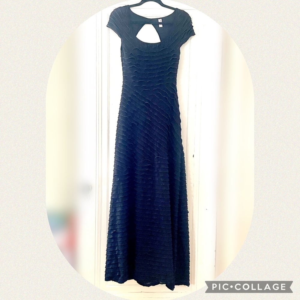 Free People Black Tiered Ruffle Maxi Dress